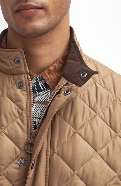 Shop Barbour Lowerdale Quilted Jacket In Light Sandstone/classic