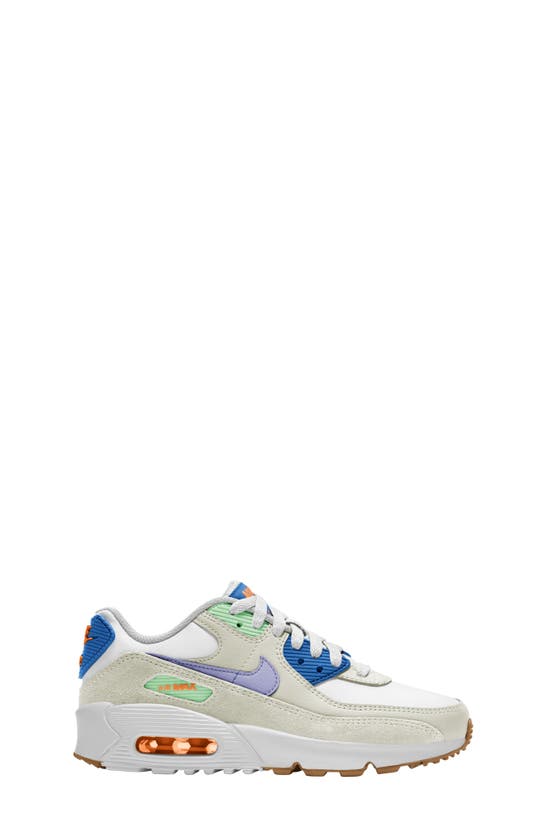 Shop Nike Kids' Air Max 90 Sneaker In White/ Purple/ Phantom/ Blue