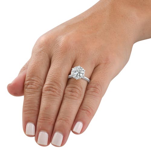Bliss Diamond Certified 5ct Diamond Solitaire Engagement Ring 14k White Gold Lab Grown In 14k White Gold