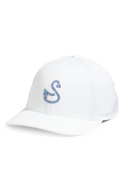 Stewart Water Repellent Baseball Cap in White