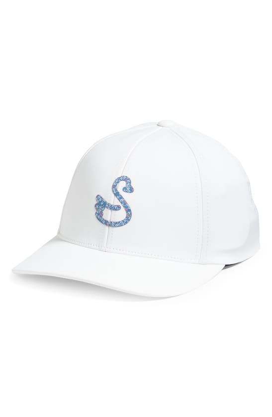 Swannies Stewart Water Repellent Baseball Cap In White