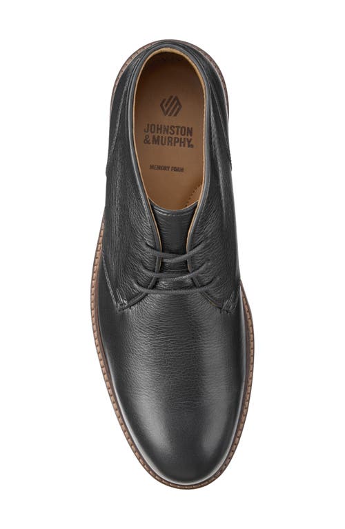 Shop Johnston & Murphy Calder Chukka Boot In Black Tumbled Full Grain