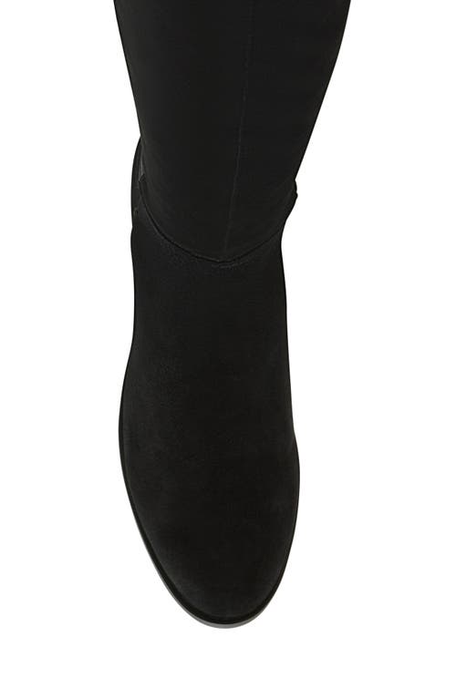 Shop Blondo Layne Waterproof Over The Knee Boot In Zdnu/black Suede/stretch Fabr