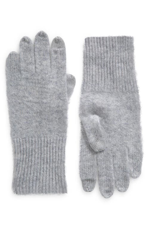 Nordstrom Brushed Cashmere Tech Gloves In Blue