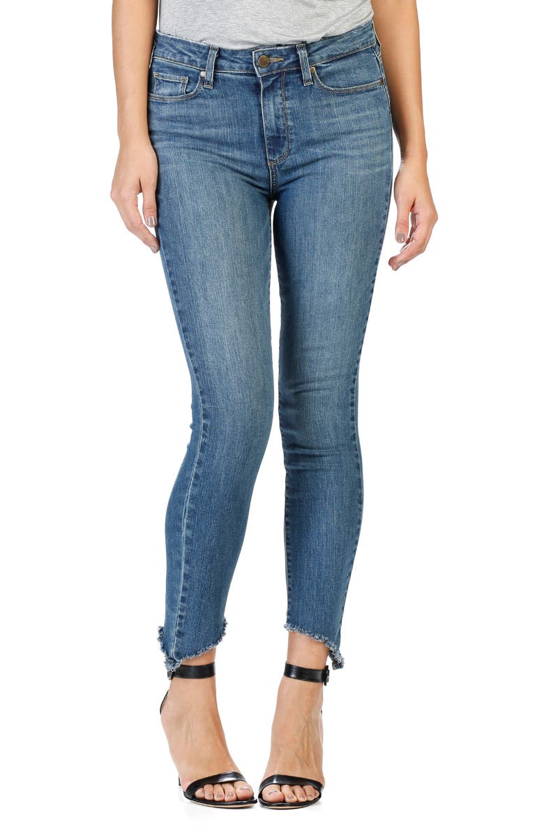 PAIGE Hoxton High Rise Ankle Skinny Jeans (Alva Distressed) | Nordstrom