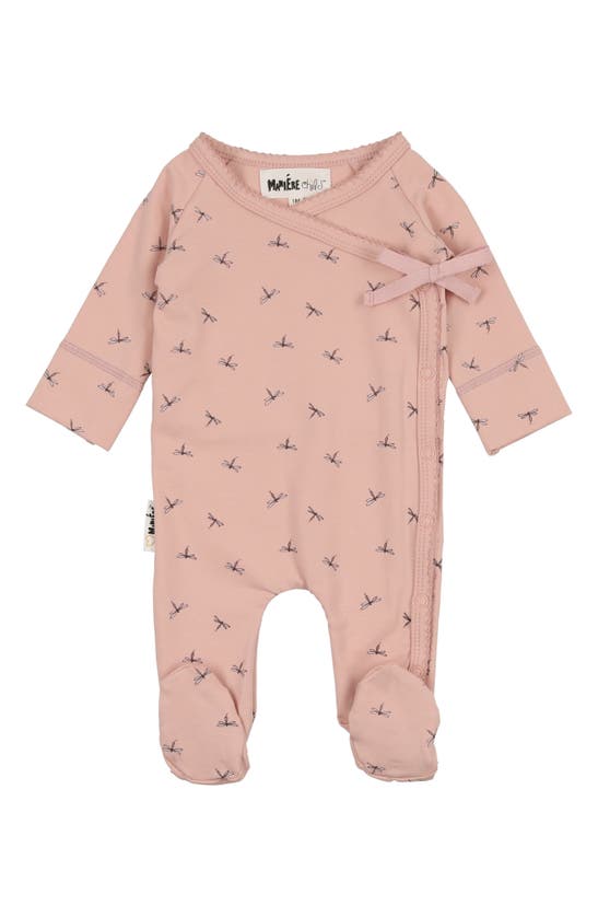 Maniere Dainty Dragonfly Footie In Mauve