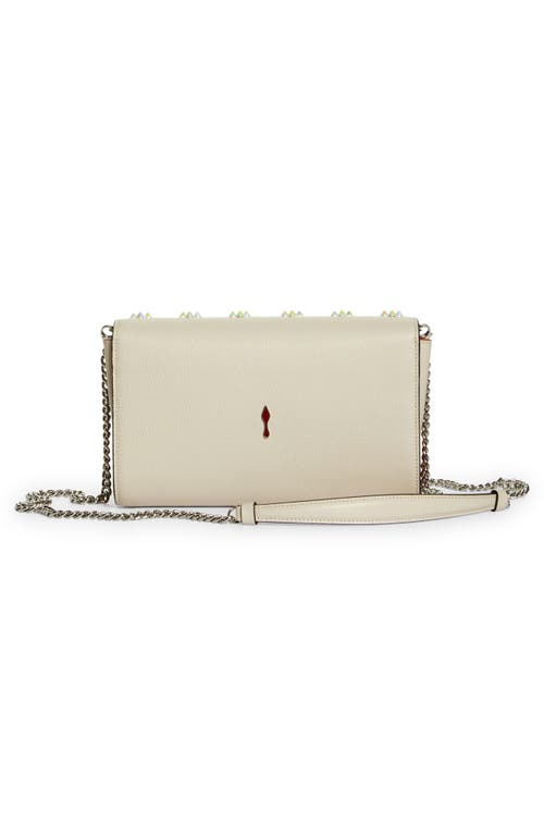 Christian Louboutin Paloma Empire Calfskin Clutch In Leche/multi