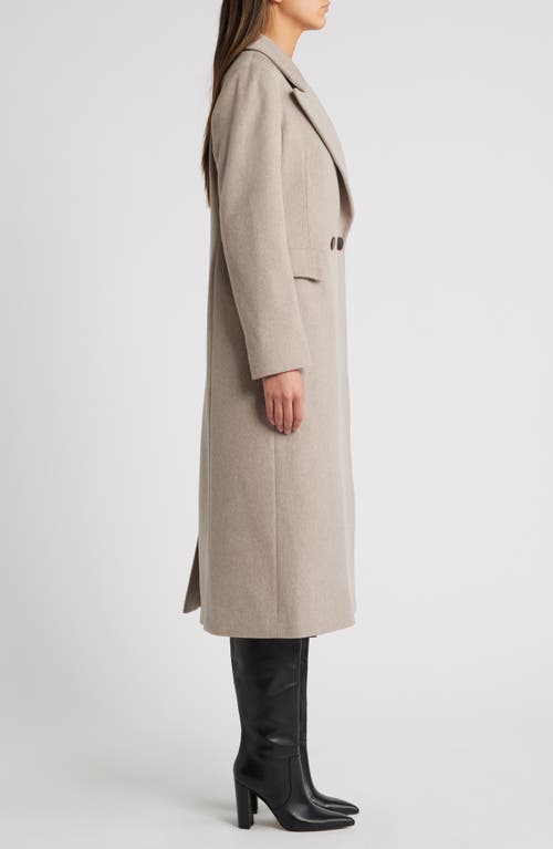 Shop Fleurette Alix Wool Double Breasted Coat In Beach