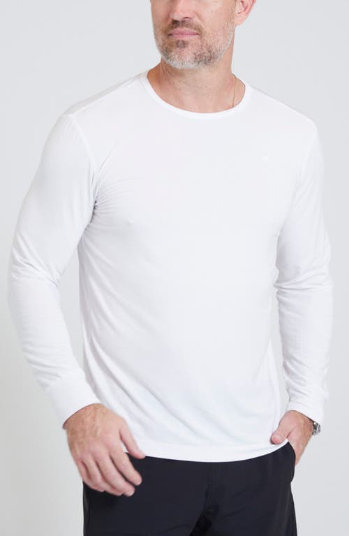 Redvanly Russell Long Sleeve T-Shirt in Bright White 