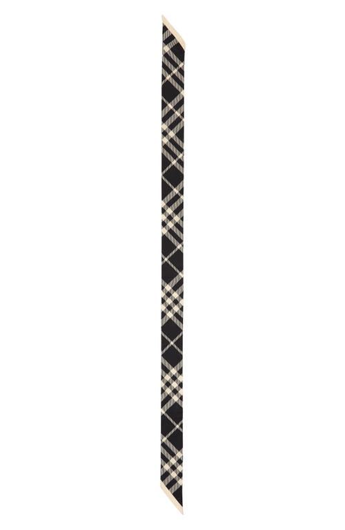 BURBERRY BURBERRY REVERSE CHECK SILK SCARF