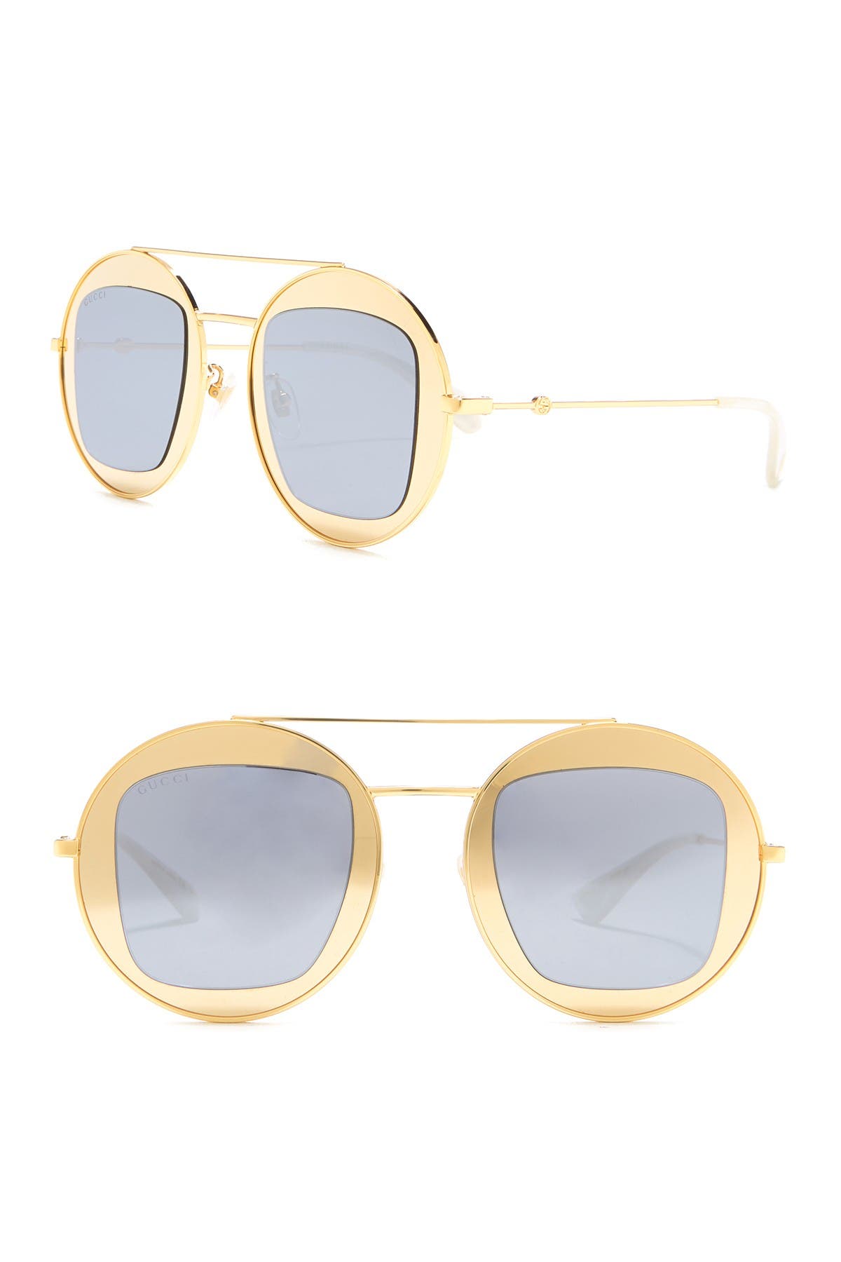 gucci 47mm round sunglasses