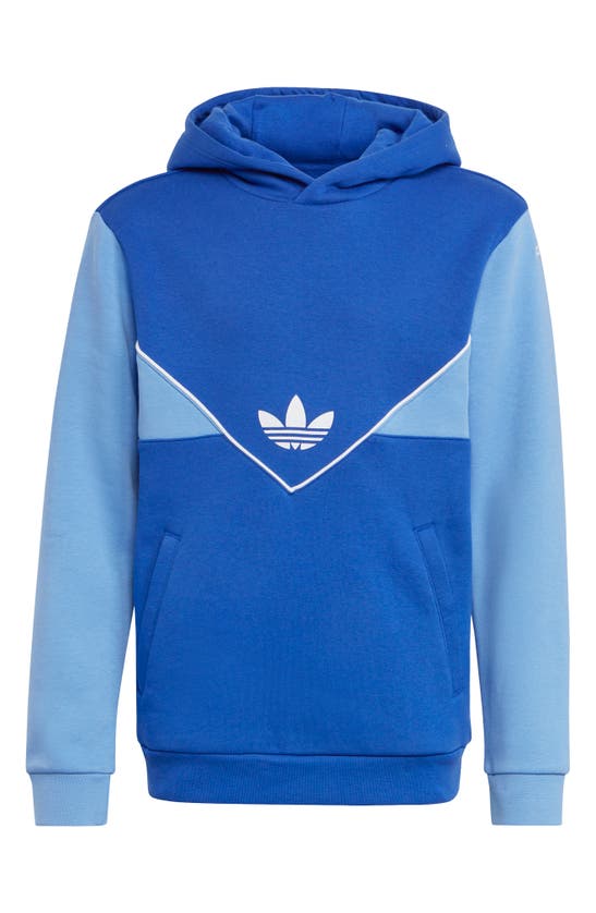 Adidas Originals Kids' Adicolor Next Trefoil Logo Fleece Hoodie In Semi ...