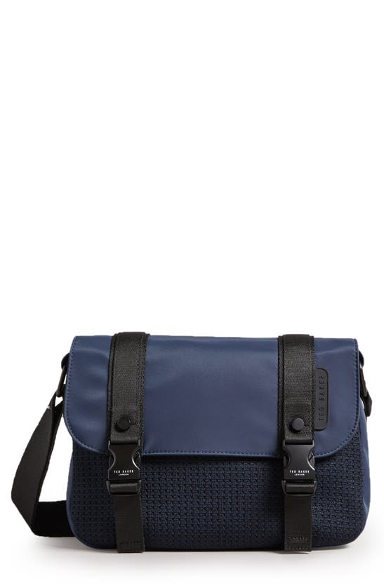 Ted Baker Messenger Bag In Navy ModeSens