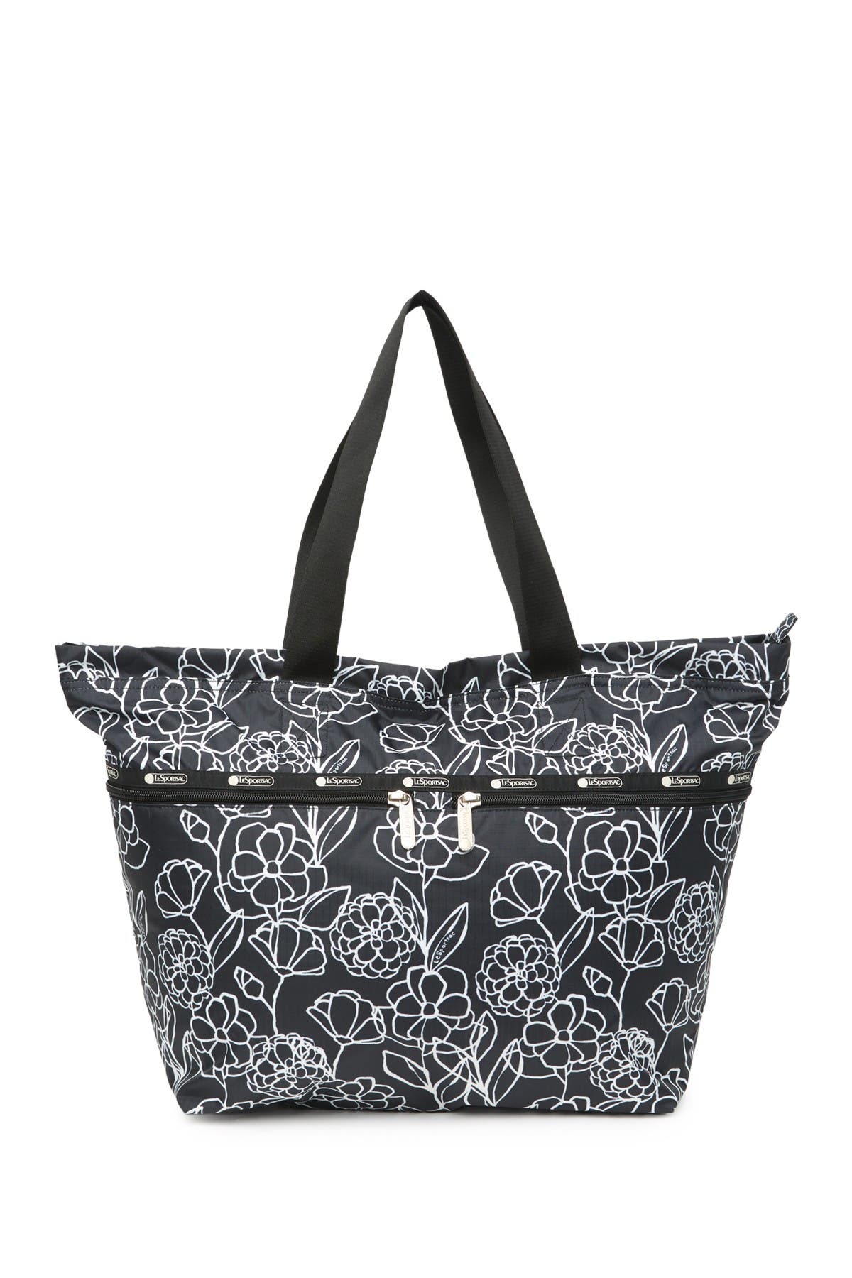 Lesportsac Carlin Zip Top Tote Bag In Dark Grey3