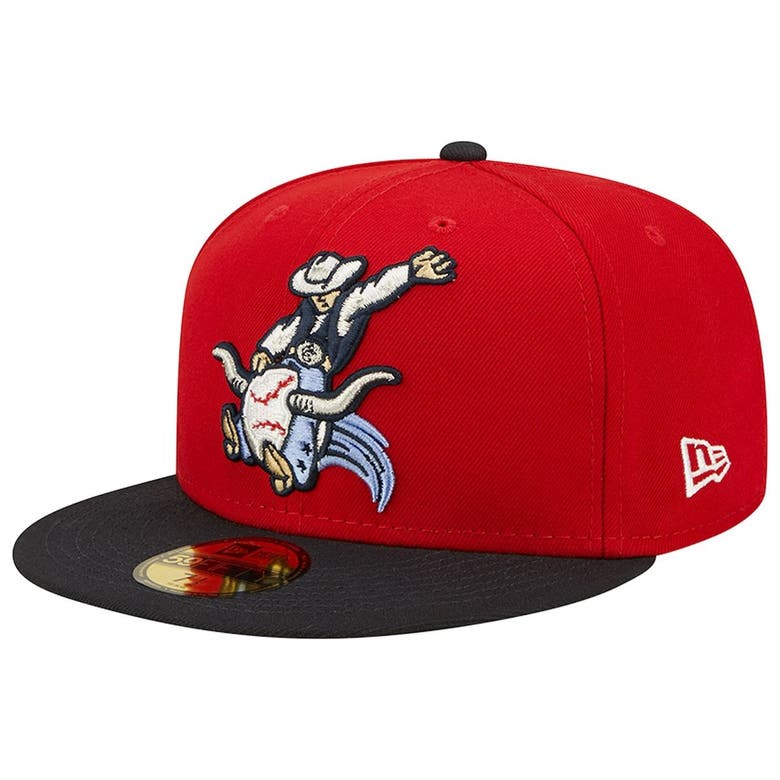 New Era Red/black Corpus Christi Hooks Rodeo Theme Night 59fifty Fitted ...