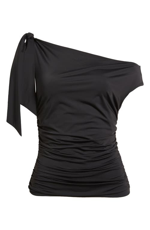Shop Wayf Say Less Asymmetric Top In Black