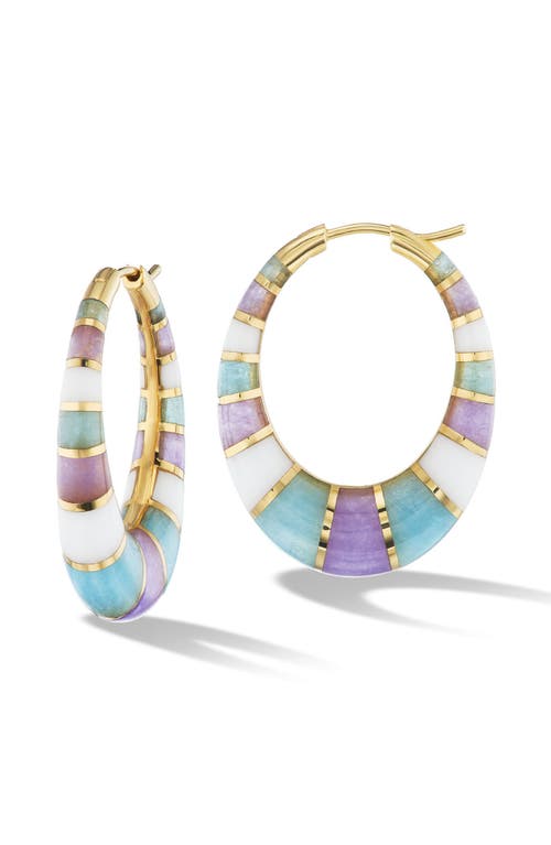 Orly Marcel Chunky Inlay Hoop Earrings in at Nordstrom