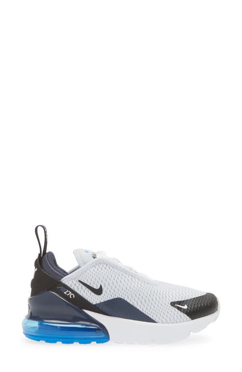 Shop Nike Kids' Air Max 270 Sneaker In Football Grey/black/blue