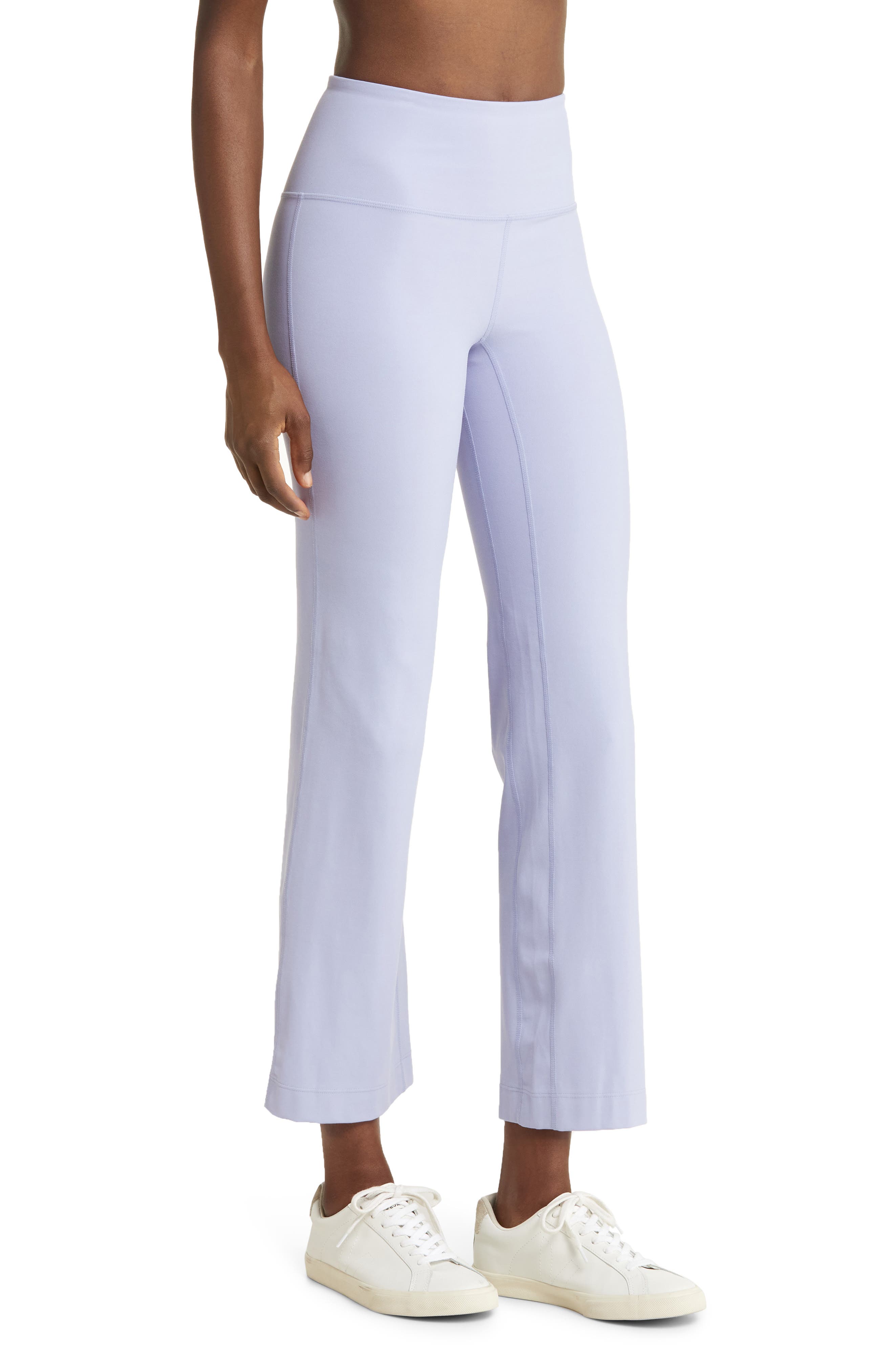 Zella Studio Luxe High Waist Flare Ankle Pants Nordstrom