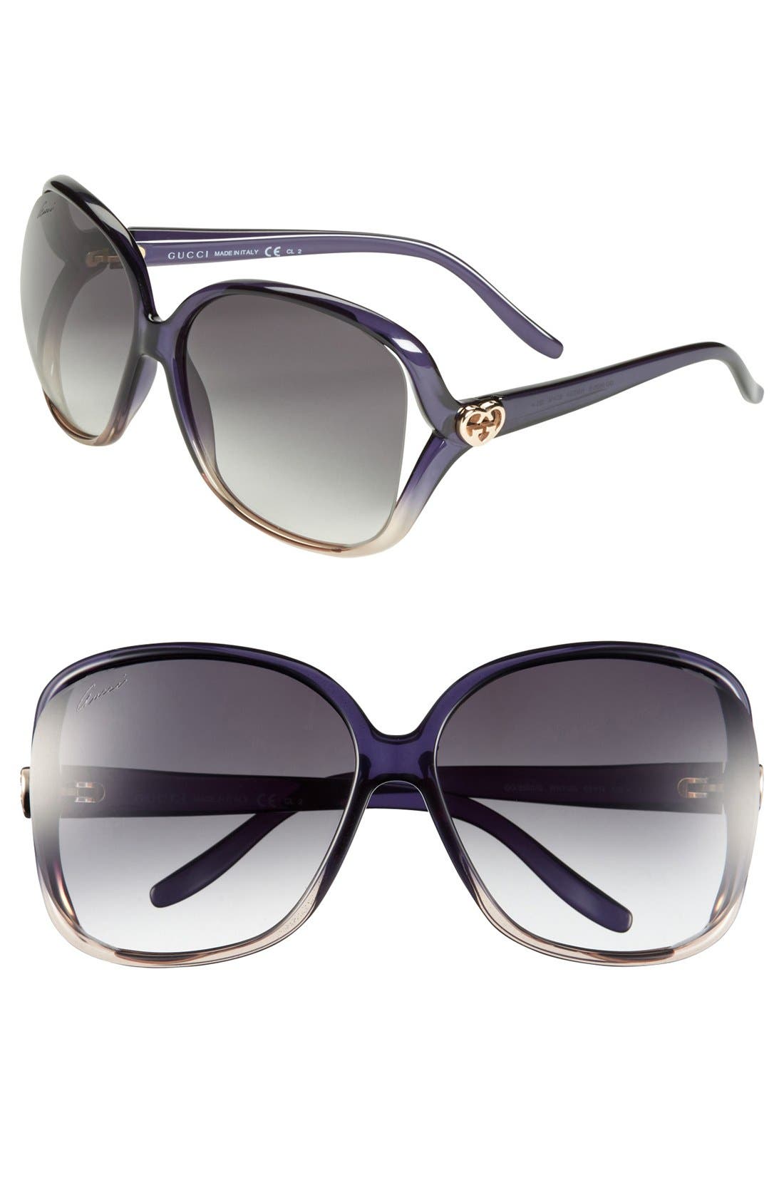 gucci red heart sunglasses