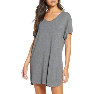 Nordstrom Moonlight Dolman Nightshirt, Grey