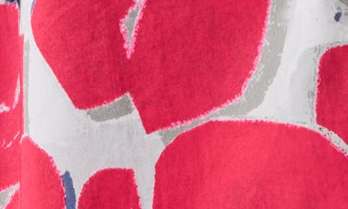 Shop Nic + Zoe Nic+zoe Bold Petals Button-up Shirt In Red Multi