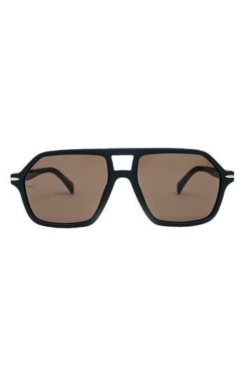 Mita Sustainable Eyewear 58mm Navigator Sunglasses In Black