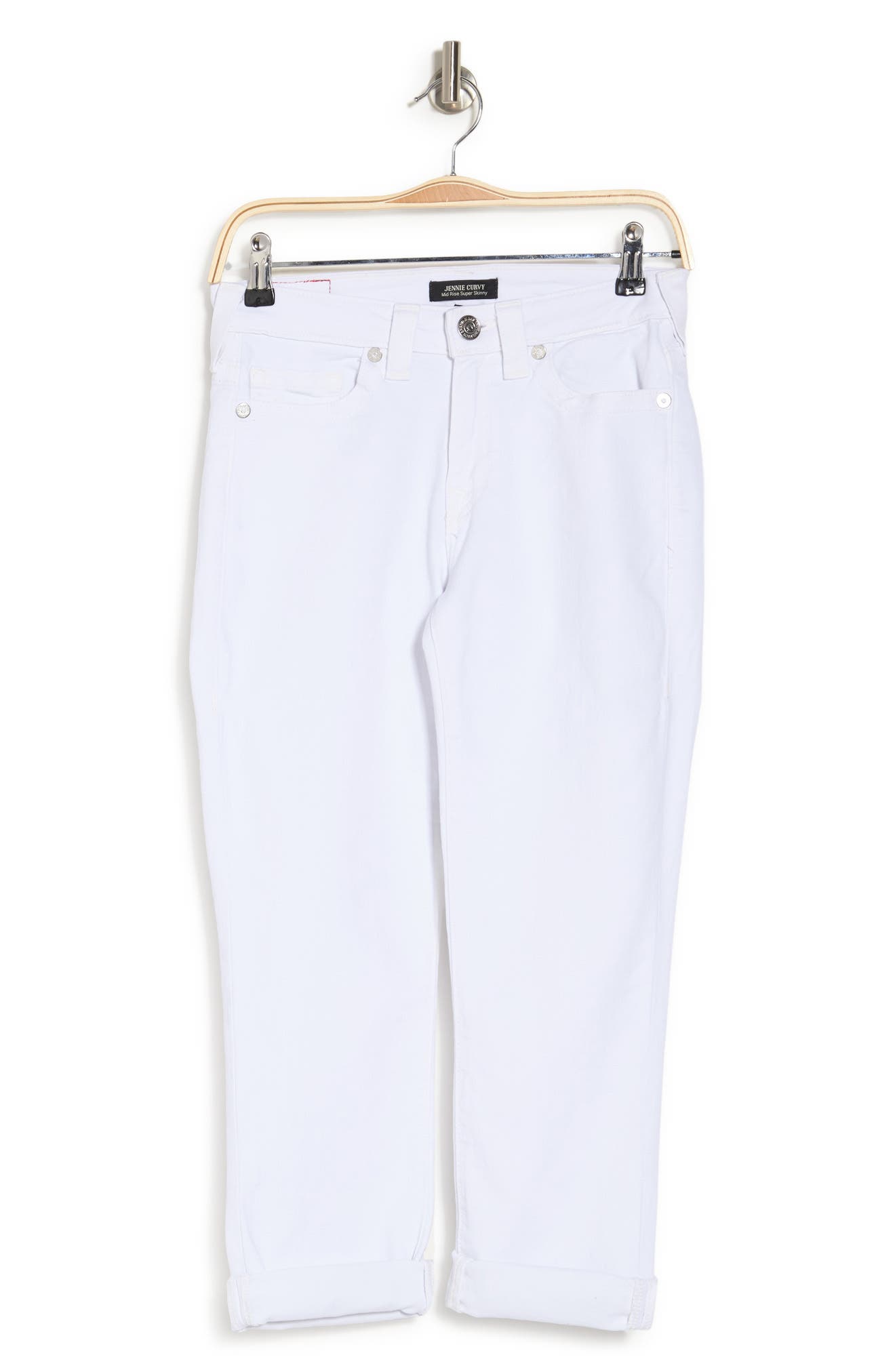 true religion white capri jeans