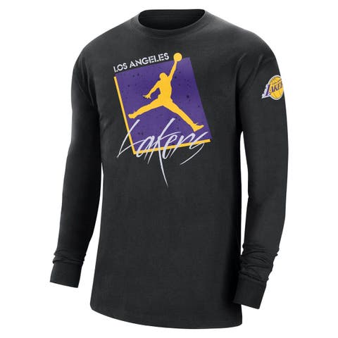 Los Angeles Lakers Courtside Max90 Men's Nike NBA Long-Sleeve T