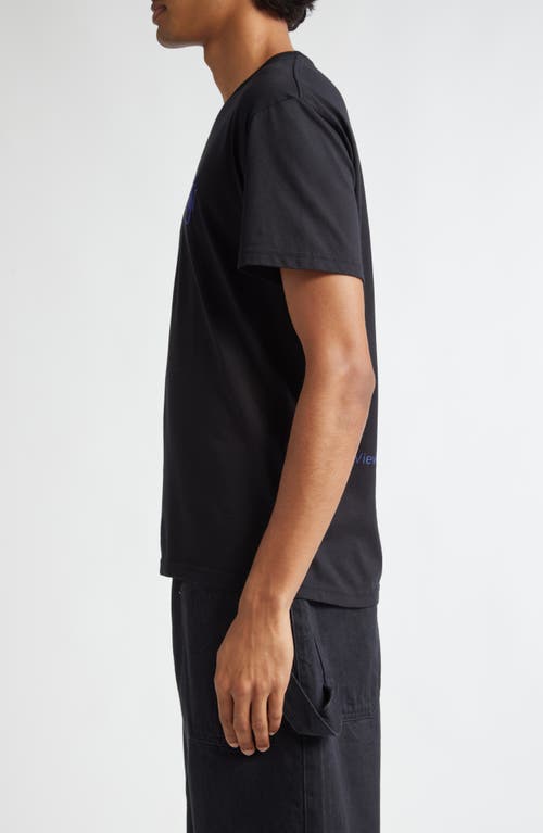 Shop Jw Anderson Anchor Embroidered Graphic T-shirt In Black