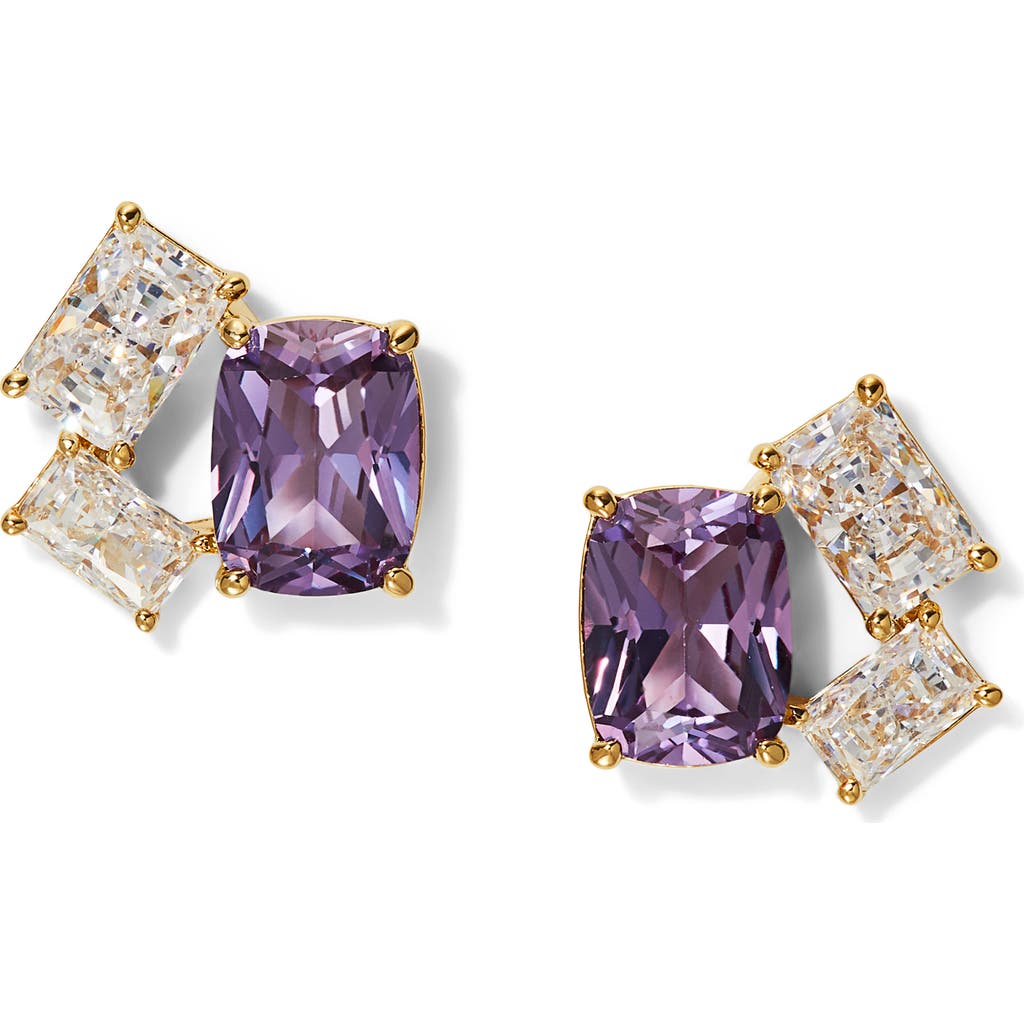 NADRI NADRI NORTHERN LIGHTS CUBIC ZIRCONIA CLUSTER STUD EARRINGS