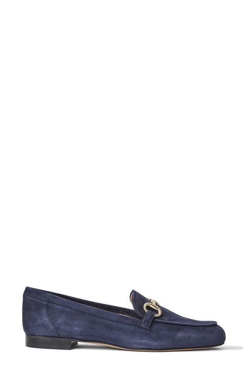 Bruno Magli Women's Luna Suede Bit Loafers In Navy Suede