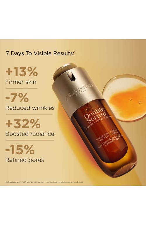 Shop Clarins Double Serum & Super Restorative Anti-aging Skincare Set $234 Value In No Color