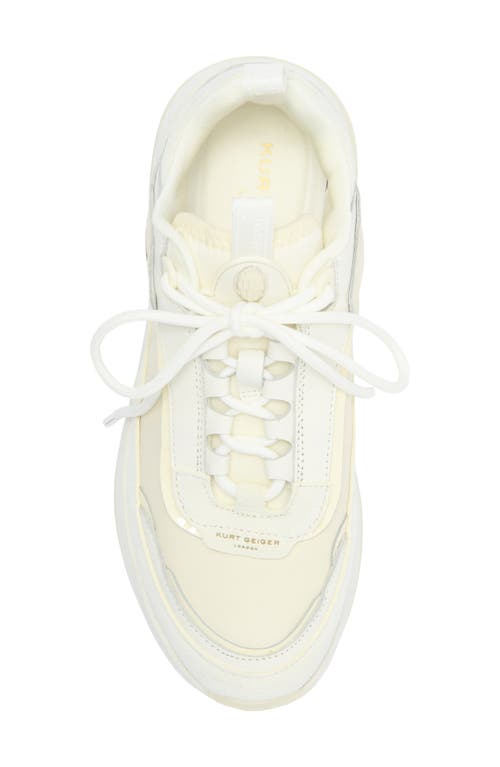 Kurt Geiger London Kensington Pump Platform Sneaker In White