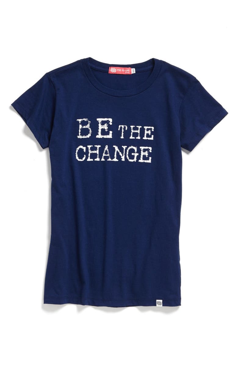 Me to We Style 'Be the Change' Tee (Juniors) | Nordstrom