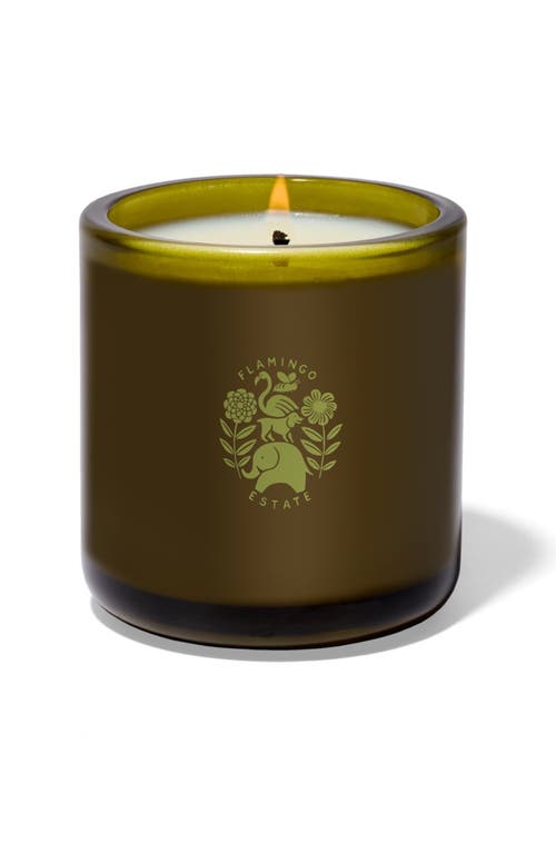 Shop Flamingo Estate Night Blooming Jasmine & Damask Rose Candle In Green