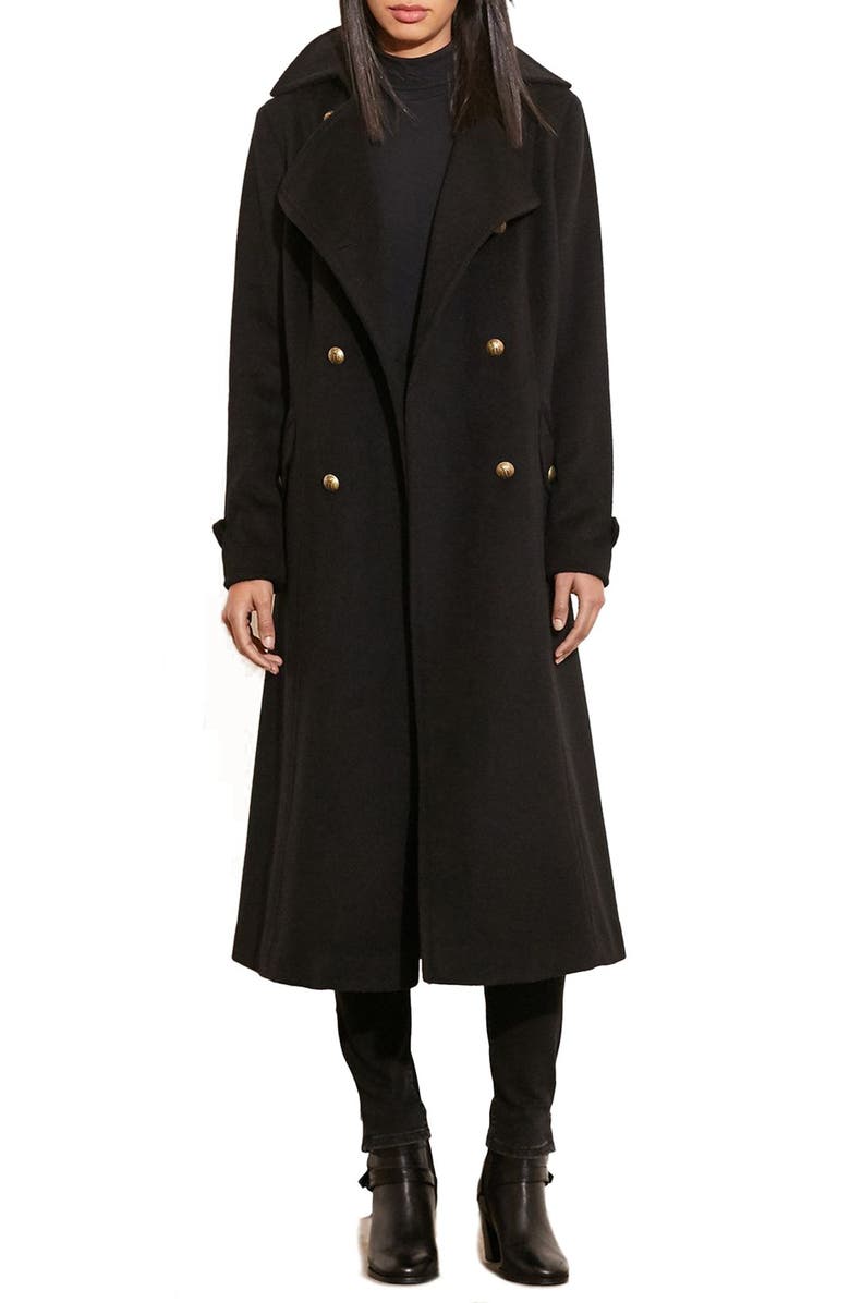 Lauren Ralph Lauren Wool Blend Maxi Coat | Nordstrom