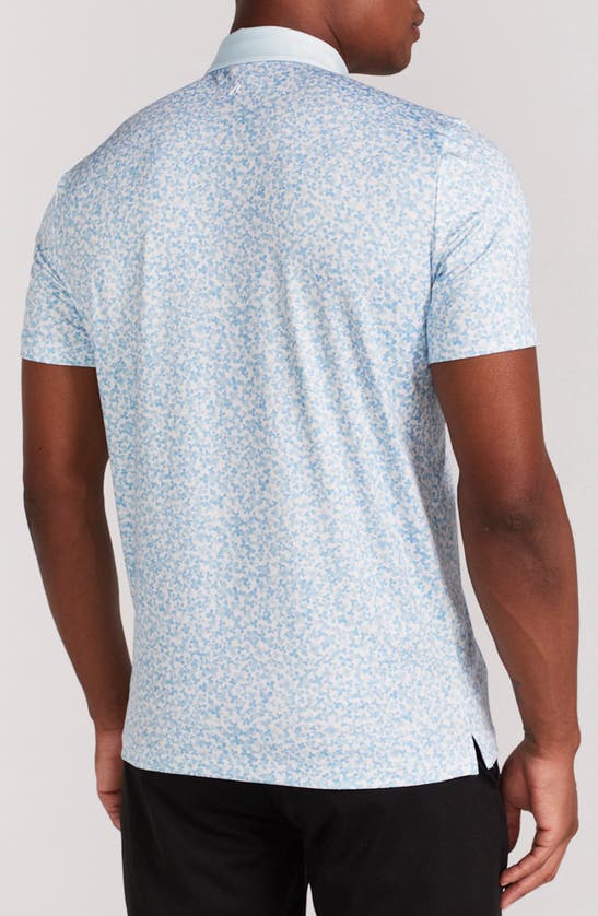 Shop Redvanly Brewer Floral Polo In Breeze