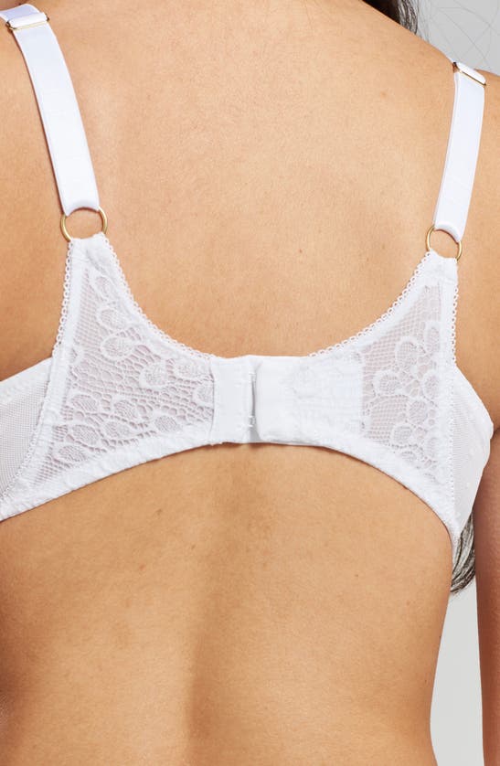 Peachaus Konara Recycled-lace Fuller-cup Underwire Bra In Glacier White
