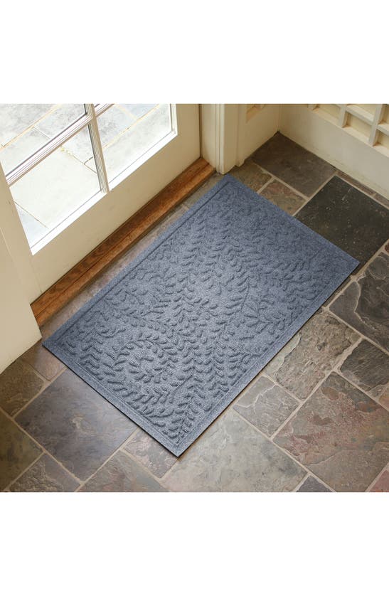 Shop Bungalow Flooring Waterhog Boxwood Floor Mat In Bluestone