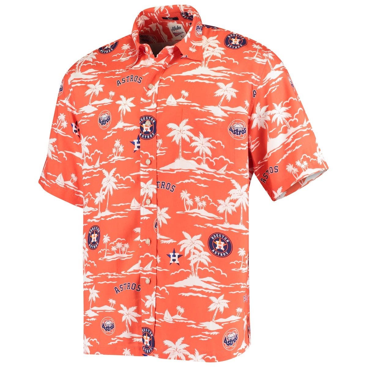 houston astros button down shirt