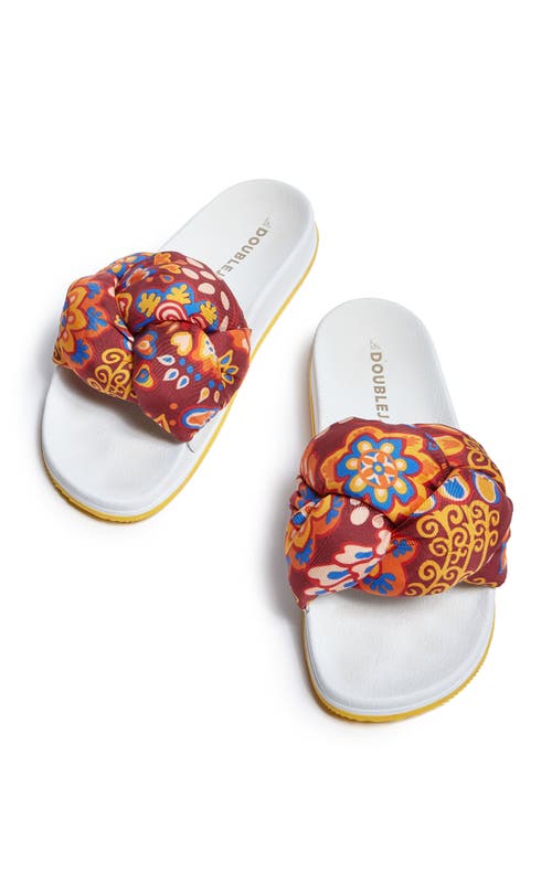 Shop La Doublej Treccia Slides Taranta Bordeaux