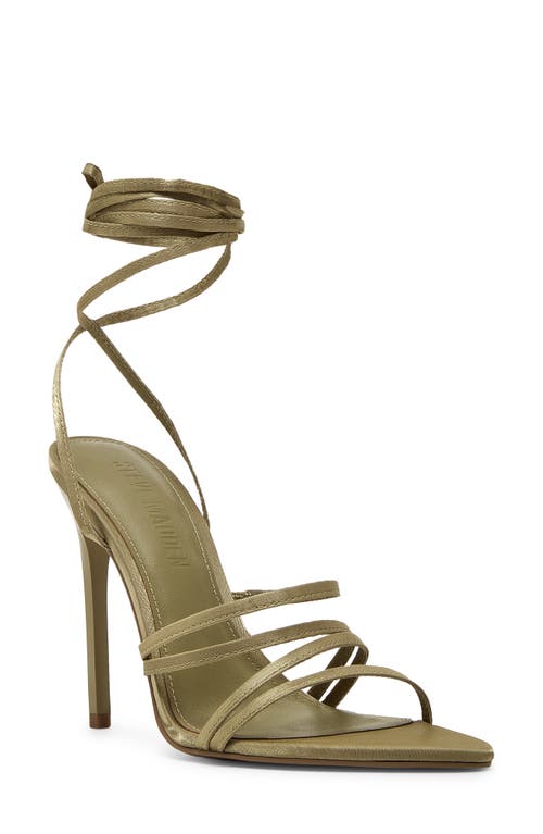 Steve Madden Sarabell Strappy Sandal In Olive