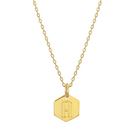 Stella + Ruby Monogram Initial Pendant Necklace