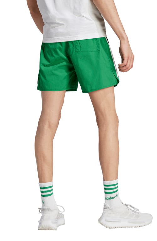 Shop Adidas Originals Adicolor Classics Recycled Nylon Sprinter Shorts In Green