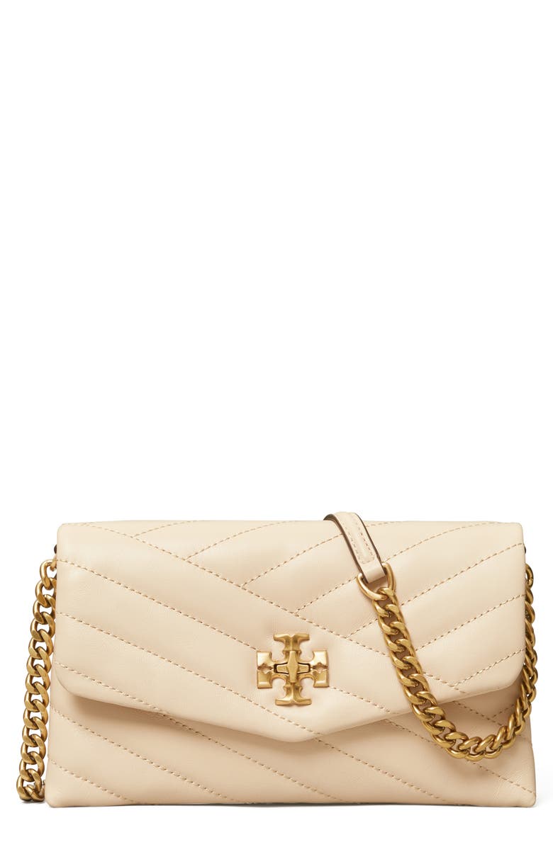 Tory Burch Kira Chevron Quilted Leather Wallet on a Chain | Nordstrom