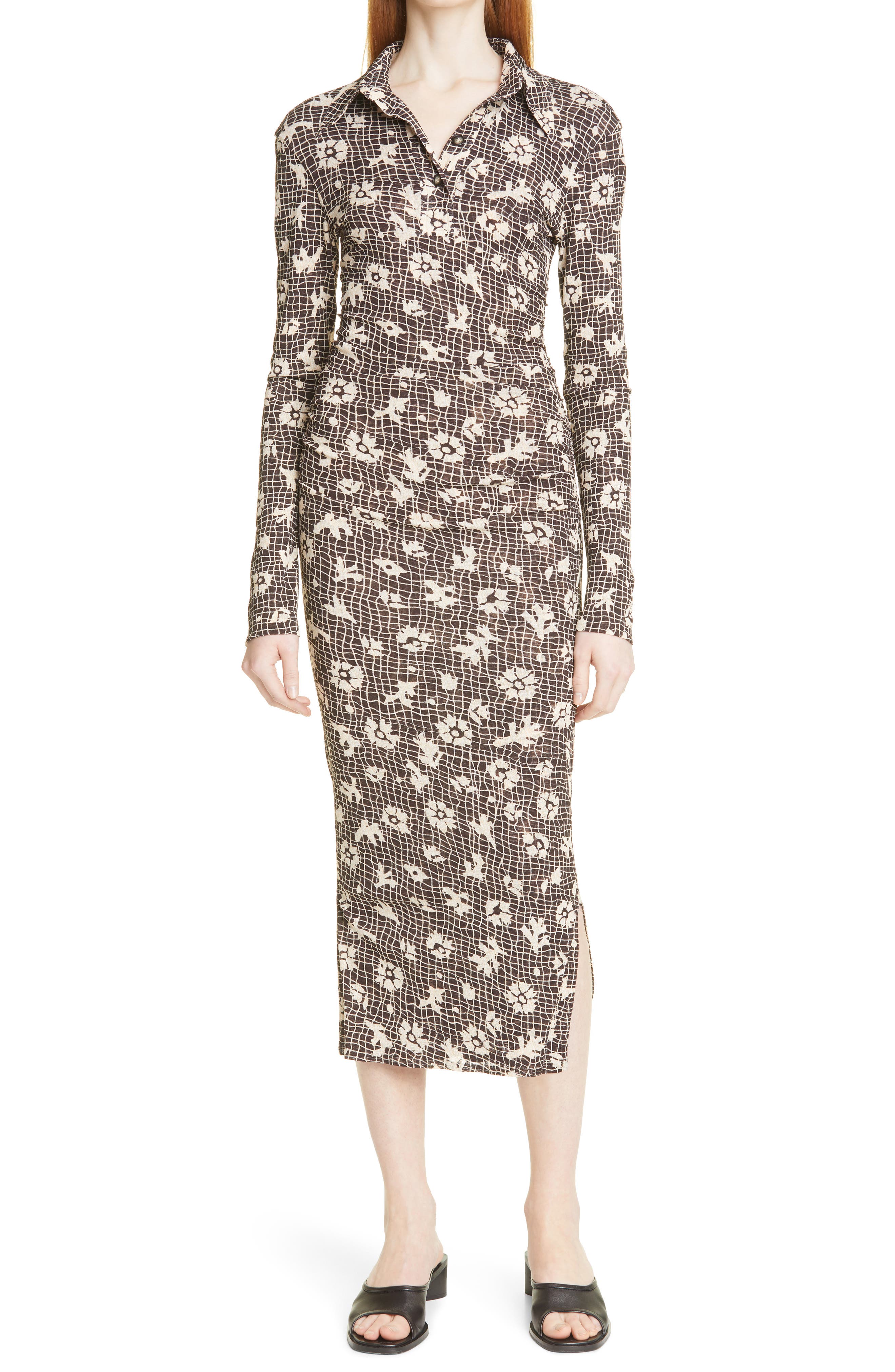 patchwork floral dress