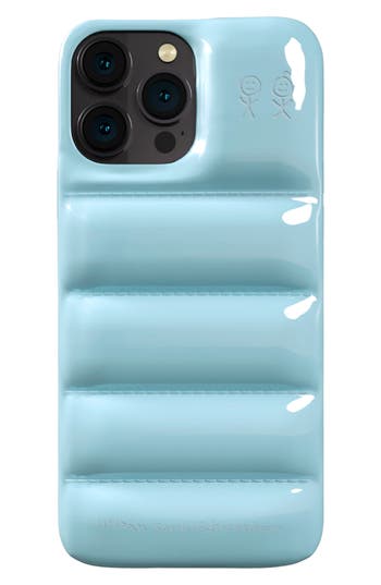 Shop Urban Sophistication The Puffer Case® Patent Iphone 14 Pro Case In Endless Sky