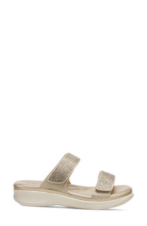 Flexus By Spring Step Bling Sandal In Soft Gold