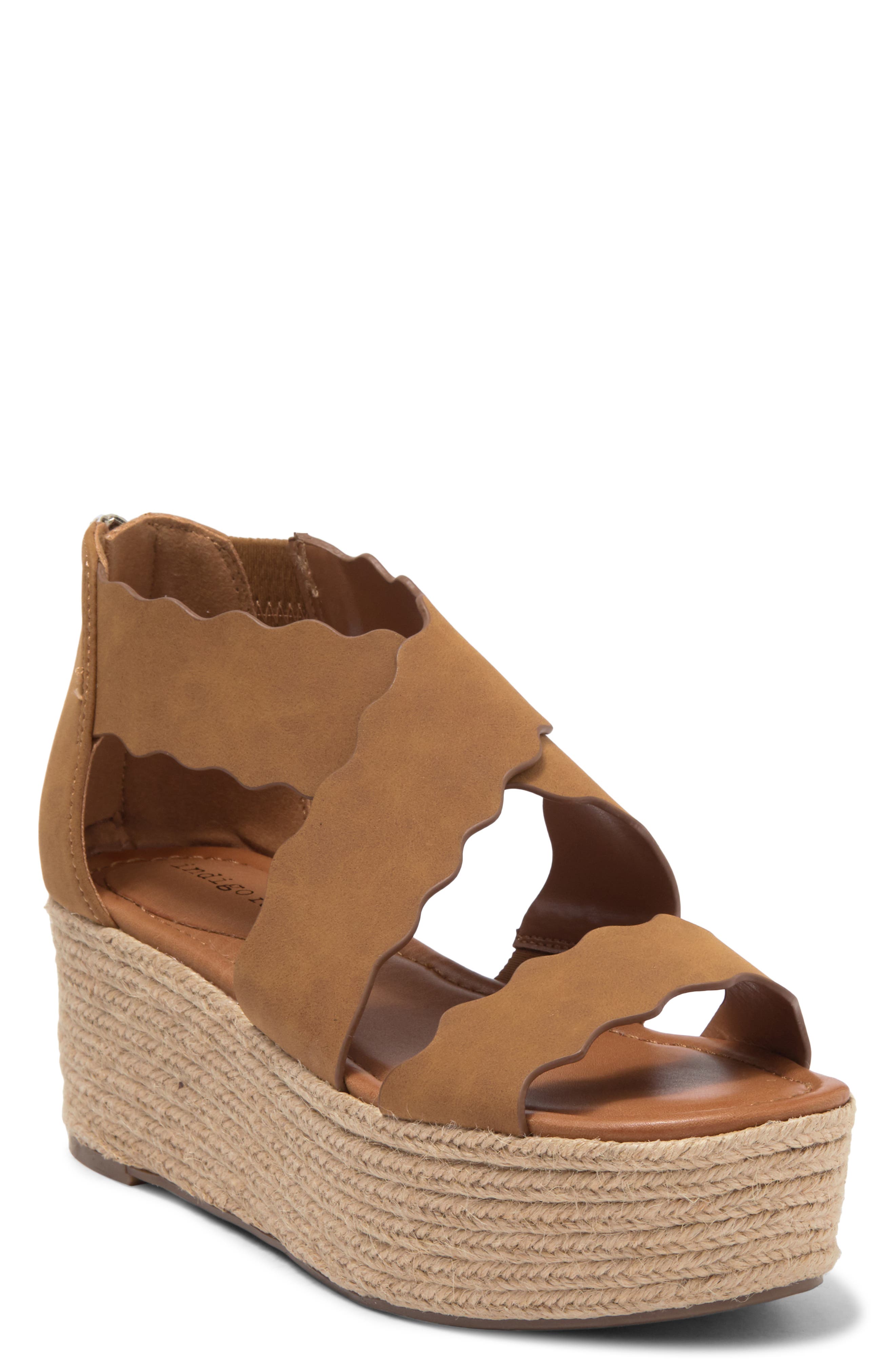 Indigo Rd Scallop Espadrille Wedge Sandal In Mbrll